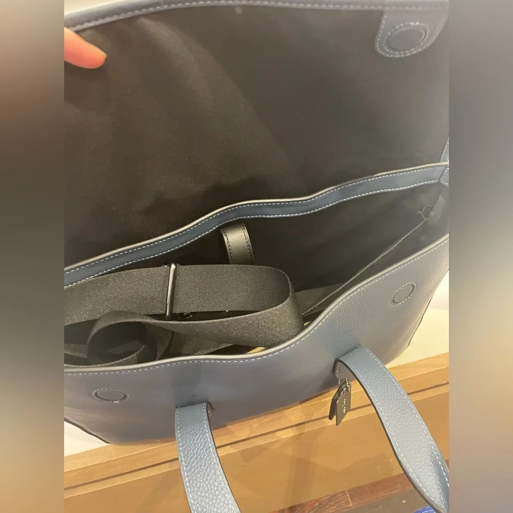 NWT！COACH SULLIVAN PORTFOLIO BRIEF (COACH C9875) GUNMETAL/DENIM fast shipping